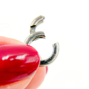 Silver Round Hinge Clasp